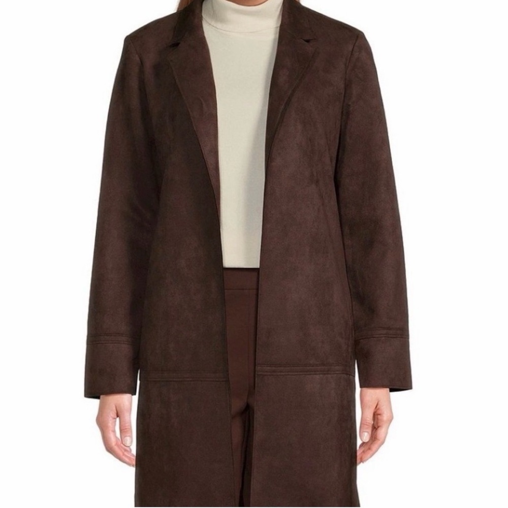 NWT Preston & York Nathalie Suede
Dark Brown Trench Coat Size 8